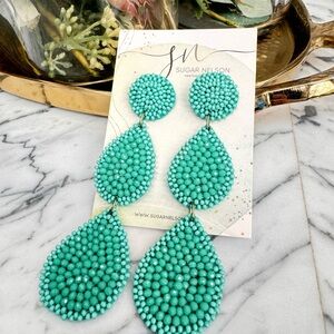 Turquoise Beaded Earrings